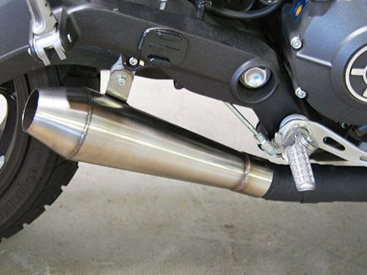 NEW RAGE CYCLES Ducati Scrambler 800 Slip-on Exhaust (Polished)