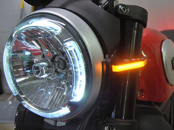 NEW RAGE CYCLES Ducati Scrambler 800 LED Front Turn Signals