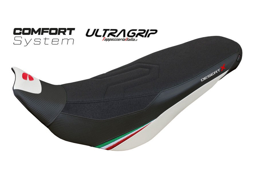 TAPPEZZERIA ITALIA Ducati DesertX Rally Saddle (2022+) Ultragrip Comfort Seat Cover "Keren"