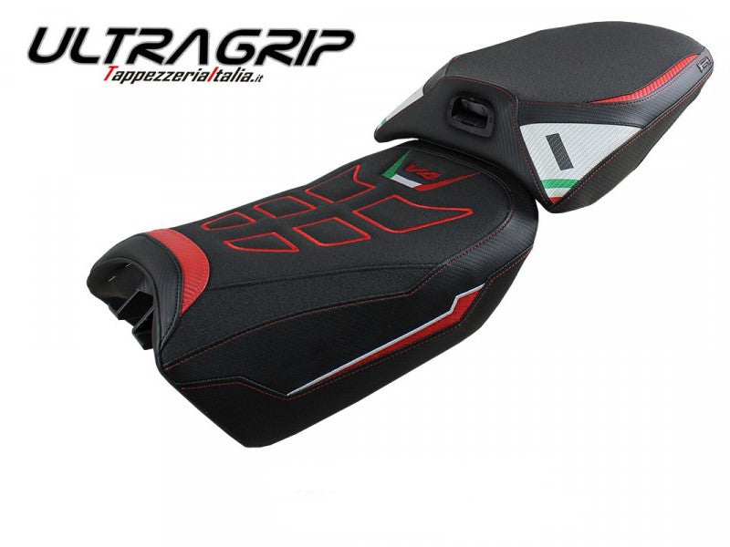 TAPPEZZERIA ITALIA Ducati Multistrada V4 Pikes Peak (2022+ heated saddle) Ultragrip Seat Cover "Meknes"