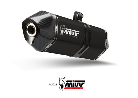 MIVV CF.001 CF MOTO 800MT ( 2022+ ) Slip-on Exhaust "Speed Edge" (black; approved) – Accessories in the 2WheelsHero Motorcycle Aftermarket Accessories and Parts Online Shop