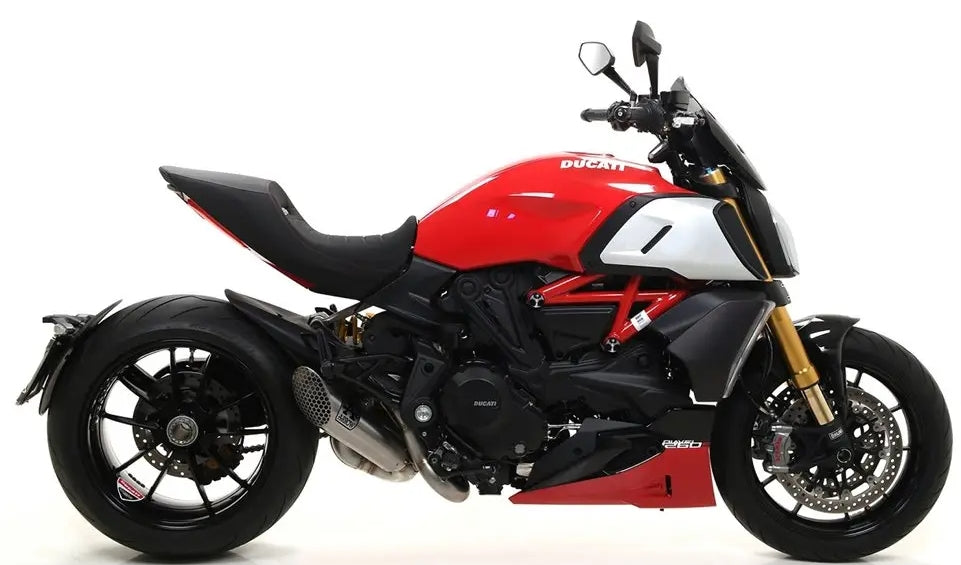 ARROW 71740MI+71222PRI Ducati Diavel 1260 (19/22) Slip-on Exhaust "Pro Race" (stainless steel; racing) – Accessories in the 2WheelsHero Motorcycle Aftermarket Accessories and Parts Online Shop