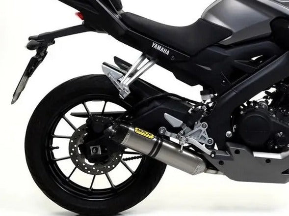 ARROW 51012KZ+51513PK Yamaha MT125 (2014+) Titanium Full Exhaust System "Competition Evo Thunder" – Accessories in the 2WheelsHero Motorcycle Aftermarket Accessories and Parts Online Shop