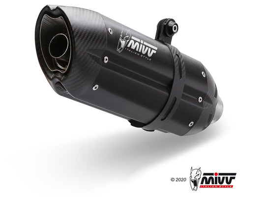 MIVV S.054 SUZUKI GSX 250 R ( 2017 / 20 ) Slip-on Exhaust "Suono" (black; approved) – Accessories in the 2WheelsHero Motorcycle Aftermarket Accessories and Parts Online Shop