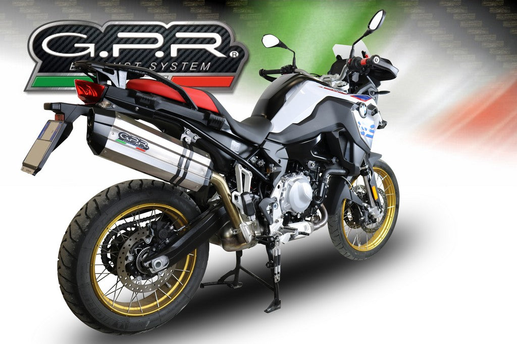 GPR BMW F850GS / Adventure Slip-on Exhaust "Sonic Inox" (EU homologated)