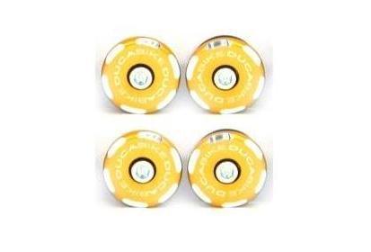 TTDES02 - DUCABIKE Ducati Scrambler Desert Sled Frame Plugs (bi-color)