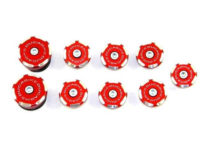 TTSF02 - DUCABIKE Ducati Streetfighter Frame Plugs (bi-color)