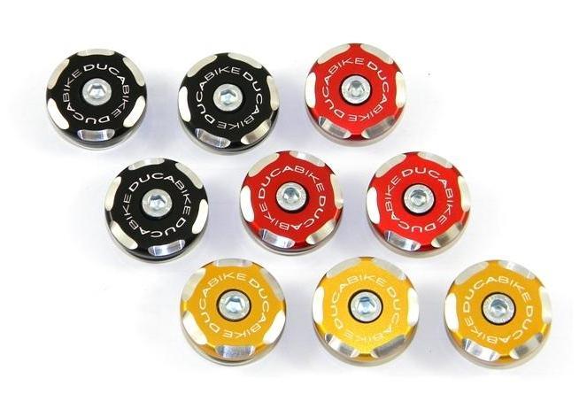 TTST02 - DUCABIKE Ducati Sport Touring Frame Plugs (bi-color)