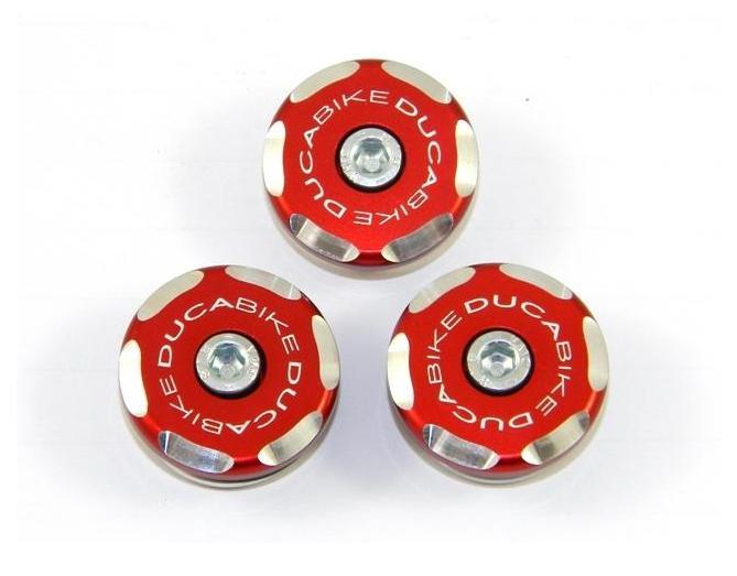 TTST02 - DUCABIKE Ducati Sport Touring Frame Plugs (bi-color)