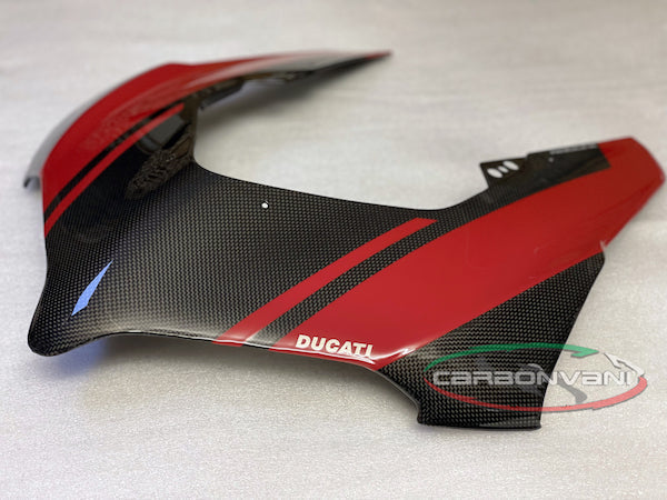 CARBONVANI Ducati Panigale V4 (2018+) Carbon Headlight Fairing (black/red)