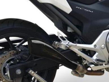 HP CORSE Honda NC700 / NC750 Slip-on Exhaust "Hydroform Black" (racing only)