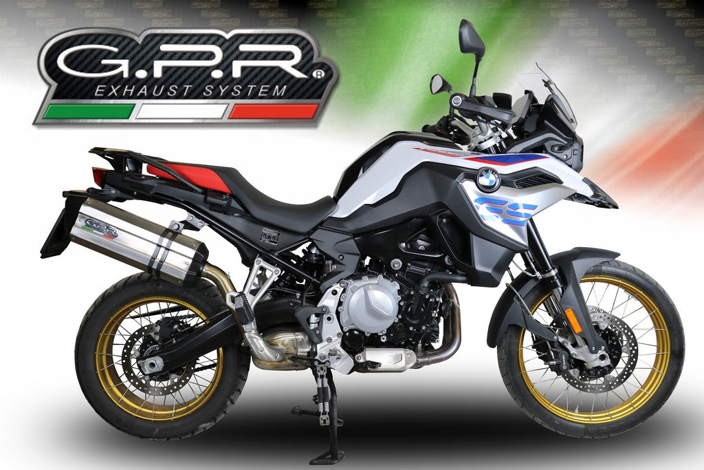 GPR BMW F850GS / Adventure Slip-on Exhaust "Sonic Inox" (EU homologated)