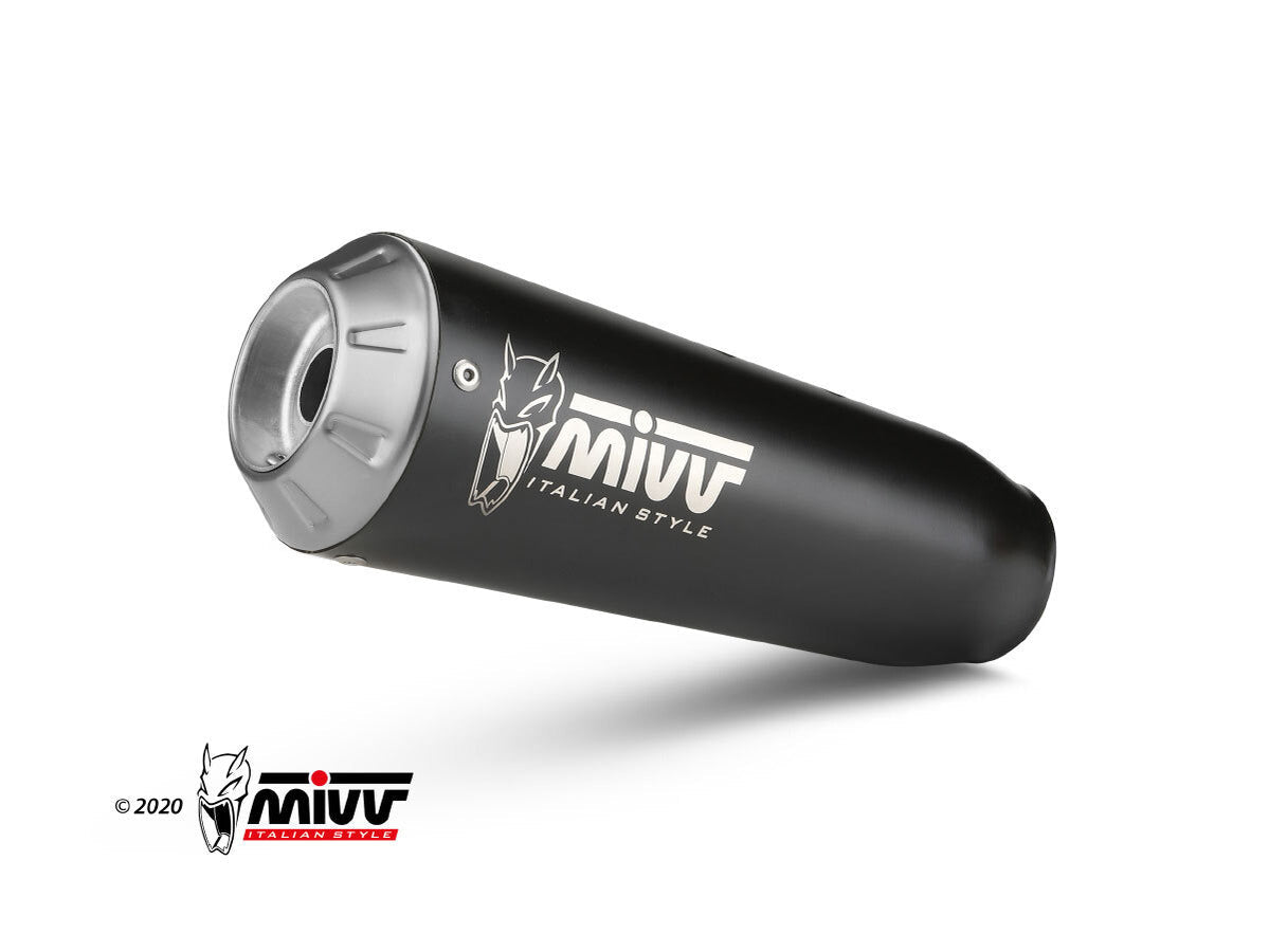 MIVV KT.019 KTM 125/390 DUKE / 125/390 RC ( 2017 / 20 ) Slip-on Exhaust "X-M1" ( black; approved) – Accessories in the 2WheelsHero Motorcycle Aftermarket Accessories and Parts Online Shop