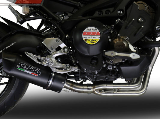 GPR Yamaha MT-09 (17/20) Full Exhaust System "Furore Evo 4 Nero" (EU homologated)