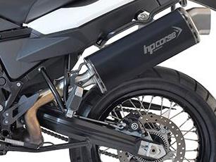 HP CORSE BMW F800GS Slip-on Exhaust "4-Track Black" (EU homologated)